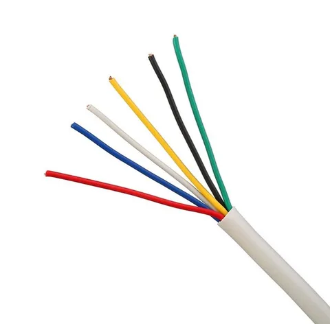 6 Core Professional Security Alarm Cable White, 100m