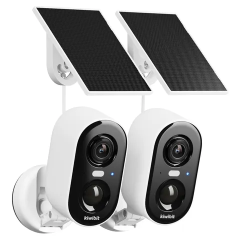 Kiwibit Solar Security Cameras Wireless Outdoor, 2K Magnetic Installation Bat...