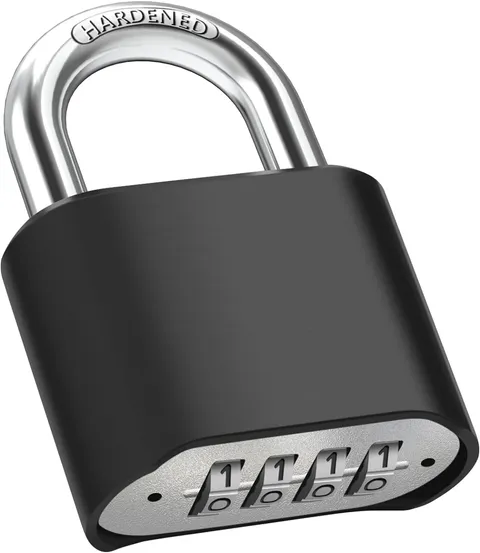 Combination Padlock, 52MM Outdoor Padlock, High Security Weatherproof | Set Your