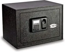 Fingerprint Home Safe with 32-Print Access, Adjustable Shelf, LED Light