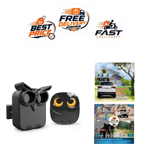 HTZSAFE Wireless Driveway Motion Alarm 1/2 Mile Outdoor Sensor System