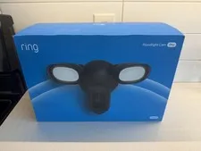 Floodlight Cam Pro with 2K Video and Ring Vision, 2 LED Lights