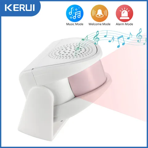 Wireless Infrared Motion Alert Bell No Wiring Shop Entrance Visitor Chime Alarm