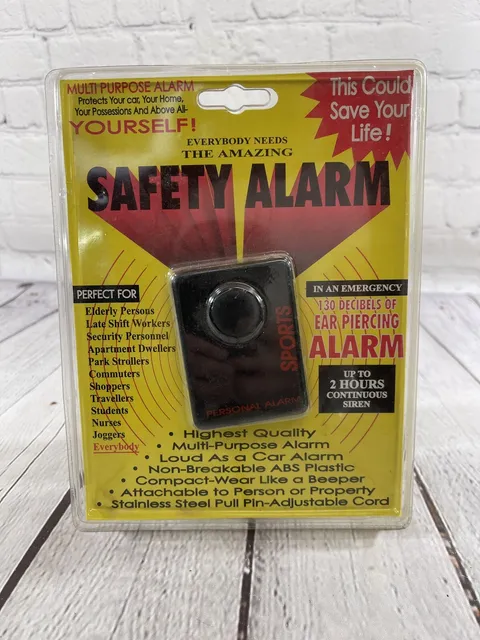 The Amazing Safety Body Alarm 2 Hours Continuous Siren 130 db Ear Piercing NEW!