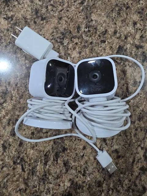 Blink Mini Indoor IP Security Camera 2-Pack 1080p Wi-Fi Wired USB Alexa