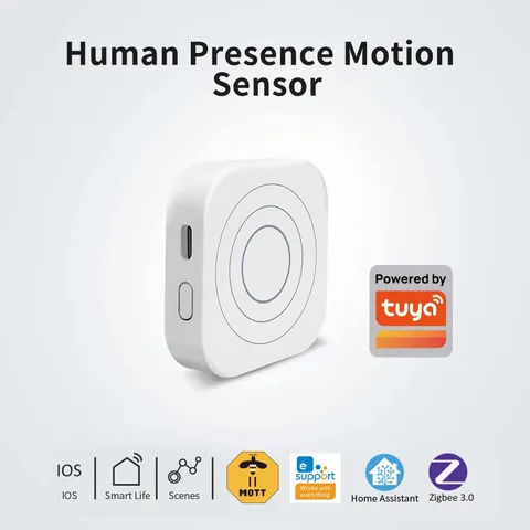 Tuya ZigBee Smart Human Presence Motion detection 120degrees Supports Smart Life
