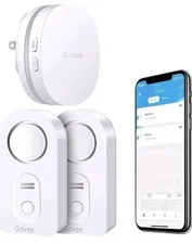 NEW Govee WiFi Water Sensor 2 Pk 100dB Adjustable Alarm & App Notifications