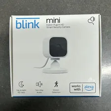 Blink Mini 1080p Indoor Wi‑Fi IP Camera White Motion Detection Two‑Way Audio