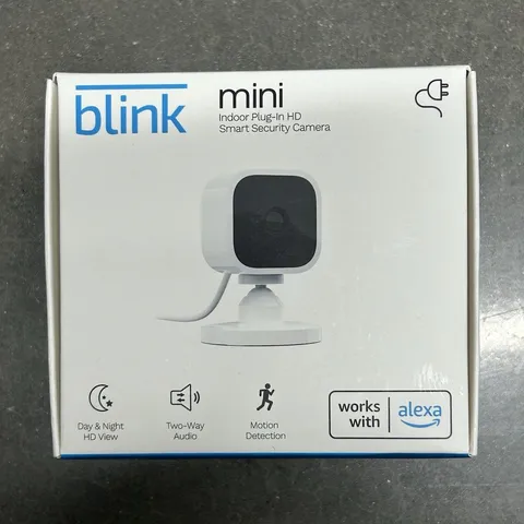 Blink Mini 1080p Indoor Wi‑Fi IP Camera White Motion Detection Two‑Way Audio