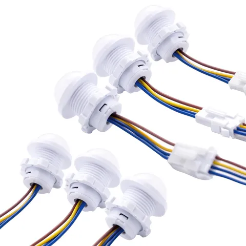 Motion Sensor Switch PIR Wall Ceiling Mount 30s AutoOff 85265V 40W 6 PCS