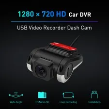 XTRONS 1280*720 HD 140° Wide View Car DVR Dash Recorder Rearview Camera USB Wire