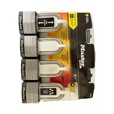 Master Lock Stainless Steel Keyed Alike Weatherproof Padlocks 2in 4-Pack