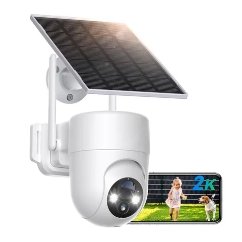 Solar Camera Outdoor Wireless, 2.4G WiFi Security Cameras for Home Security, ...
