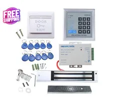 Kit De Sistema Control Acceso Puerta Independiente Cerradura Magnetica Electrica