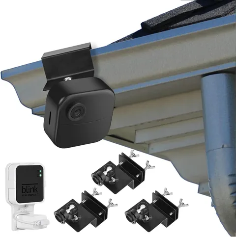 3Pack Gutter Mount for Blink Outdoor 4 (4Th Gen) / (3Rd Gen), with Outlet Wall M