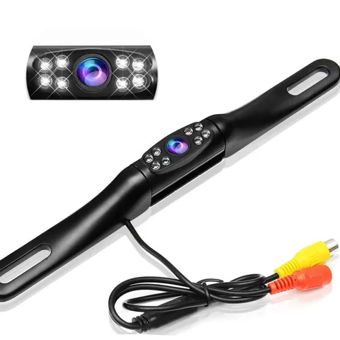 Kairiyard License Plate Backup Camera, Waterproof Camera-Black