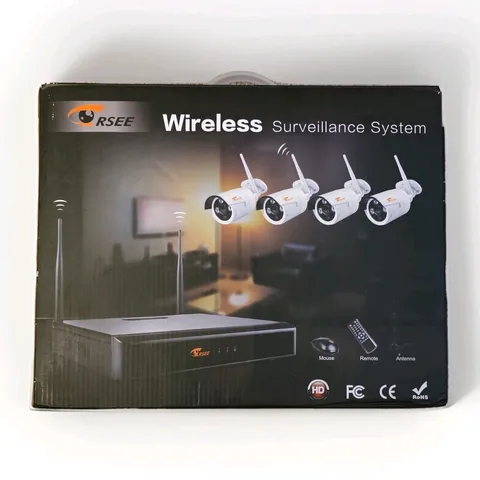 Corssee Wireless 4CH Wi-Fi DVR 1080p Surveillance System