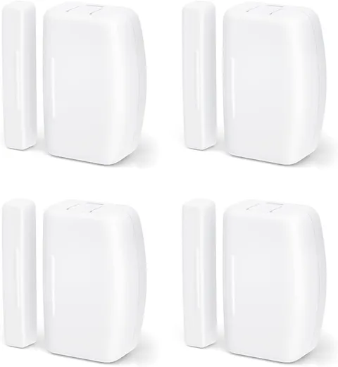 Zigbee Contact Sensor 4 Pack, Door and Window Monitor, Home Automation,Works wit