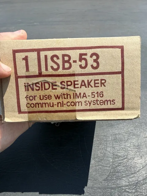 Nutone ISB-53WH Inside Speakers Compatible with IMA-516 Systems *Brand New*
