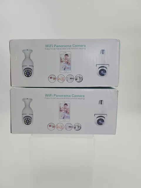 Wifi Panorama Camera Lightbulb Home Security Bundle Of 2