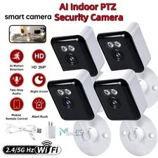 1/2/4x Wireless 2.4G WiFi Security Camera System Smart Outdoor Night Vision 3MP