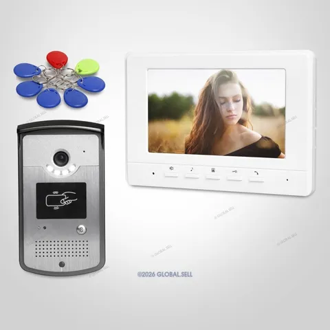 7inch Video Security Door Phone with Mute Mode for Home Security for House/ Flat
