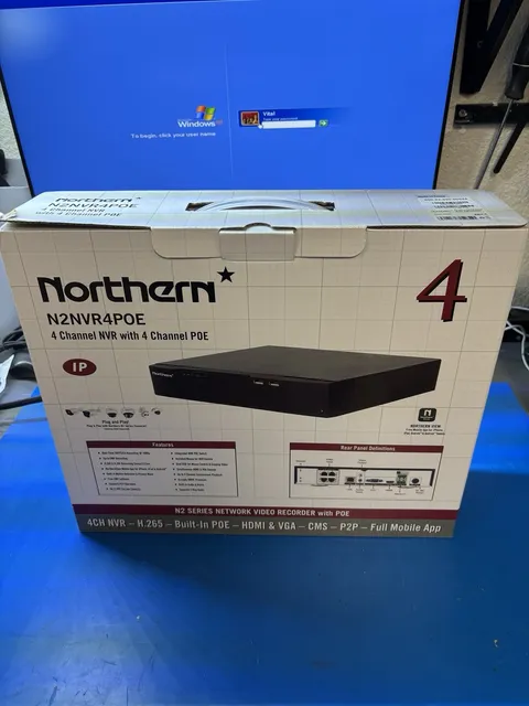Northern N2NVR4POE 4 Channel NVR With 4 Channel P0E NO HDD