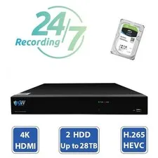 GW Smart AI 8 Channel H.265+ PoE NVR Ultra-HD 4K Face Recognition