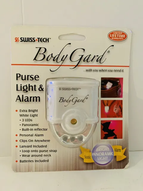 Swiss+Tech Body Guard Purse Light and Alarm