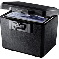 Fireproof Document Safe Alloy Steel 0.61 Cu Ft Key Lock Home Office