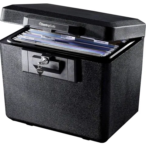 Fireproof Document Safe Alloy Steel 0.61 Cu Ft Key Lock Home Office