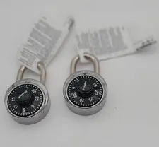 2 Combo Master Lock Combination Padlocks School Locker