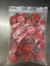 100 YARONGTECH 125KHz RFID Keyfobs EM4305 Rewritable Proximity ID Red Tags!
