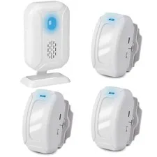 Wireless Passerby Alert PIR Motion Movement Sensing Senor Receiver Reminder Mute
