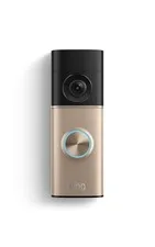 Ring Wired Doorbell Pro (3rd Gen) Retinal 4K Clear Video Polished Sandstone