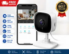 Tp-Link 1080P Indoor Security Camera 2-Way Audio Siren, Night Vision, Cloud.