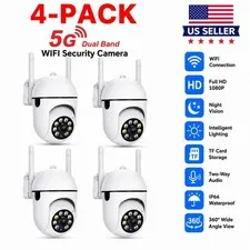 4-Pack Wireless 5G WiFi Smart Security Camera System Outdoor Night Vision 1080P