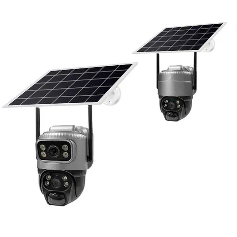 Solar-Powered CCTV Cam – 1/2 Lens, WiFi/4G, Waterproof
