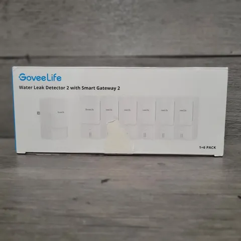 GoveeLife Wi-Fi Smart Gateway 2 + Water Leak Detector 2 1+6 Pack White