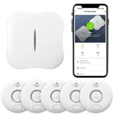WiFi Water Leak Detector 5-Pack, 120dB Adjustable Alarm, Wireless Smart Sensor