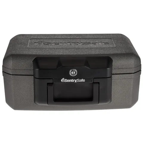 Fireproof Document Box with Key Lock, 6.1 x 14.3 x 11.2