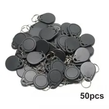 50Pcs RFID 125KHz Writable Rewrite T5577 Keyfobs Proximity Access Tags