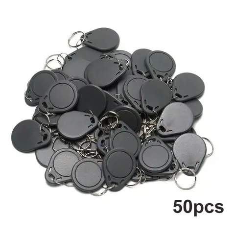 50Pcs RFID 125KHz Writable Rewrite T5577 Keyfobs Proximity Access Tags