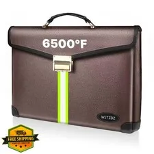 WJTZDZ Fireproof Bag Brown X Large