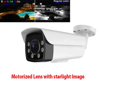 Auto Motorized lens 8MP Sony chipset High Tech IP Surveillance Security Camera 