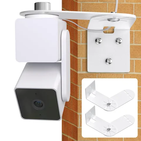 2x Metal Corner Mount for Wyze Cam Pan V3 V2 V4 Indoor Outdoor White