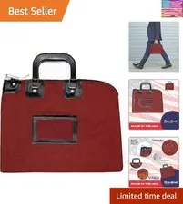 Fire Resistant Security Money Bag with Lock, Water Repellent, Safe Storage, P...