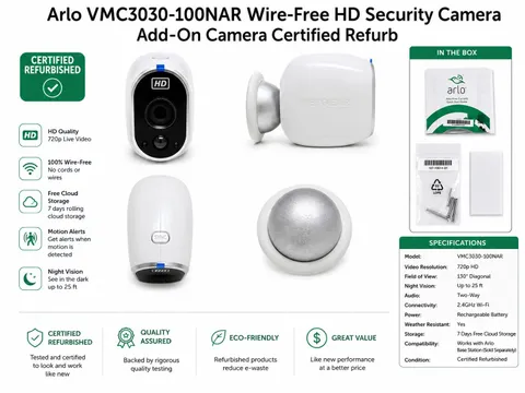 Arlo VMC3030-100NAR Wire-Free HD Security Camera Add-On Camera 