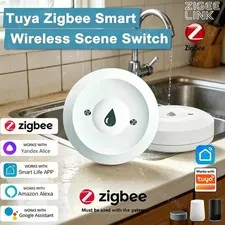 1 Pc ZigBee Water Leak Sensor Flood Detector Tuya Smart Life APP Alarm Security