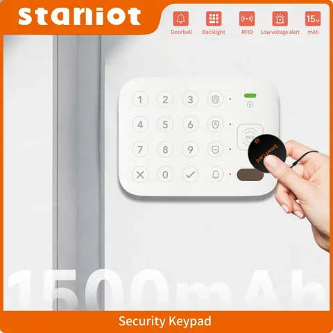Wireless Alarm Security Keypad Built-In 1500Mah Battery Anti-Dismantling Alarm R